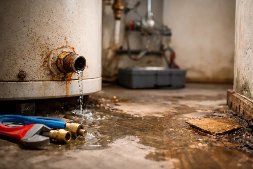 Hot water leak repair in Perth